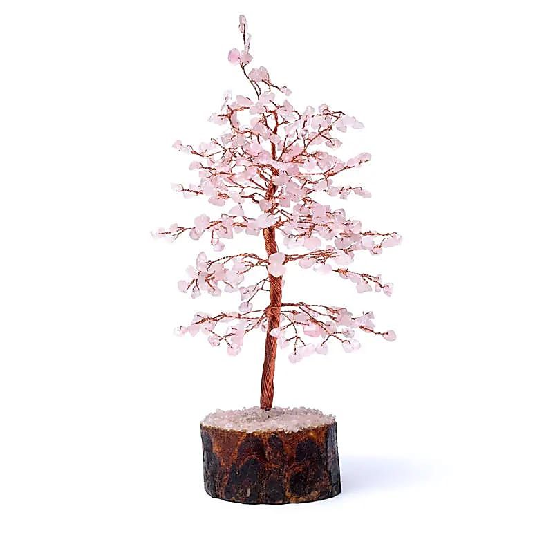 Edelsteinbaum Rosenquarz -- 23cm