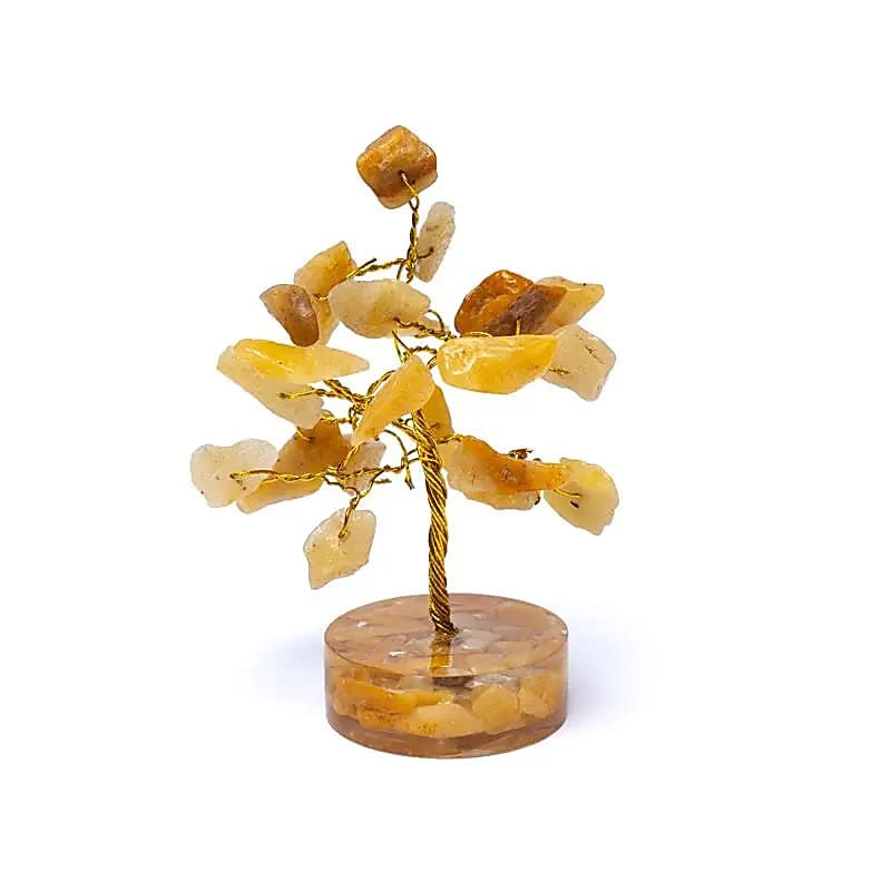 Edelsteinbaum Goldener Heiler (Limonit) Quarz -- 8cm