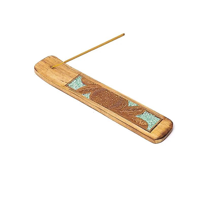 Räucherstäbchenhalter Traumfänger Amazonit -- 15.5x5cm