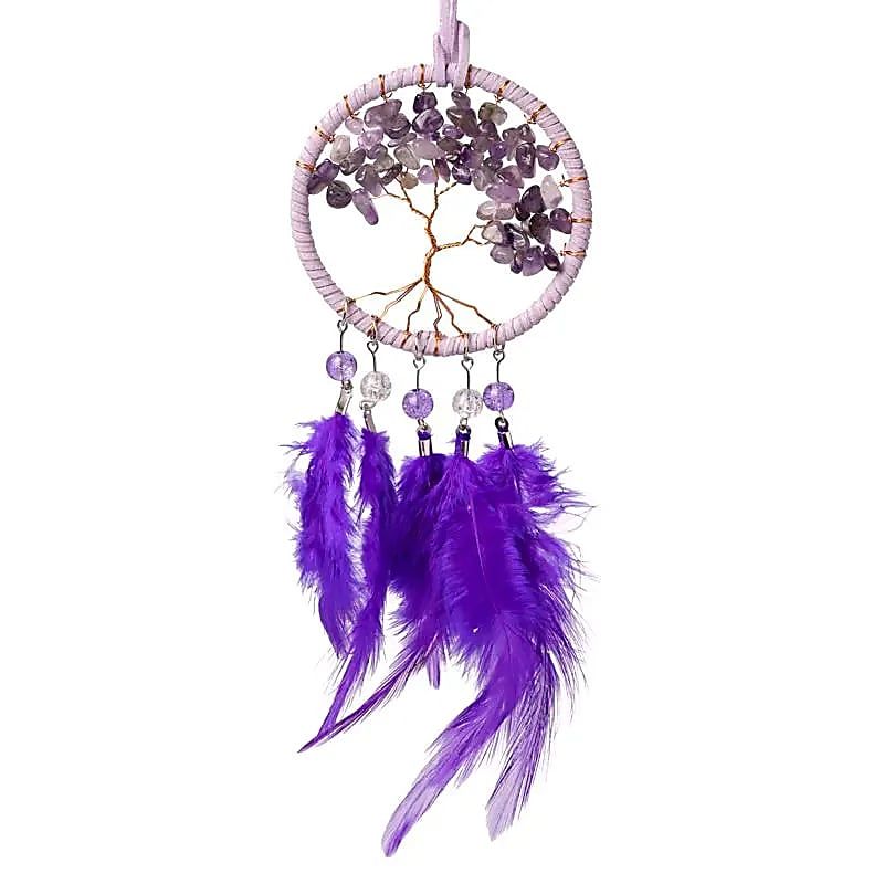 Traumfänger Lebensbaum Amethyst 7x23cm