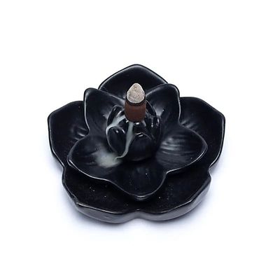 Rückfluss-Weihrauchbrenner Lotusblüte 12,7 x 12,7 x 5,8 cm