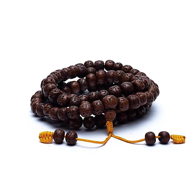 Mala Rudraksha 108 Perlen poliert -- 1.0 cm