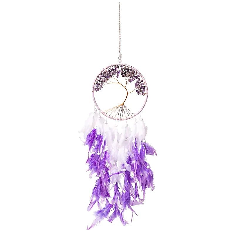 Traumfänger Lebensbaum Amethyst 16x55cm