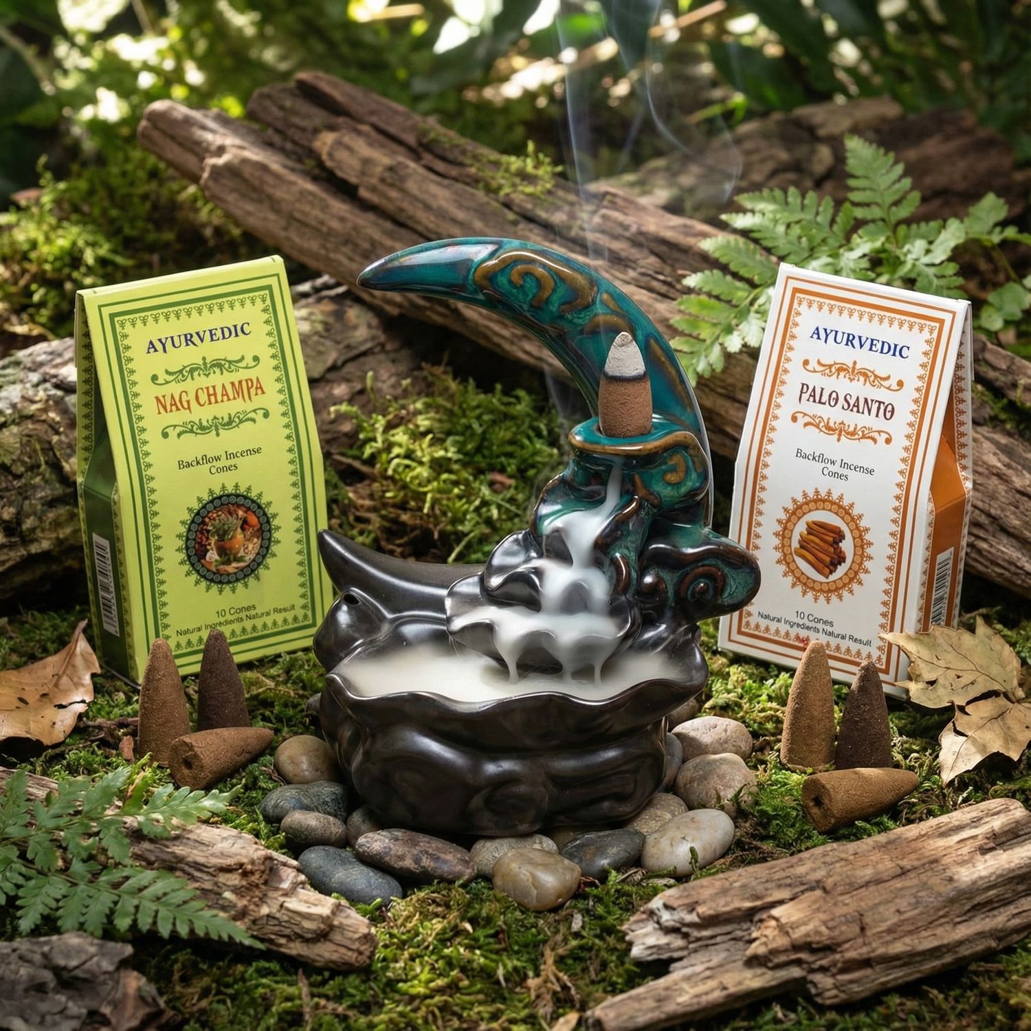 Rückfluss-Räucherset „Mond“ - Geschenkset