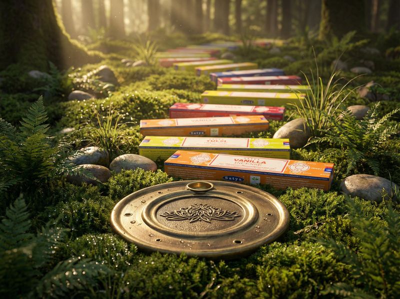 Räucherstäbchen-Überraschungsset mit Lotus-Halter - Geschenkset