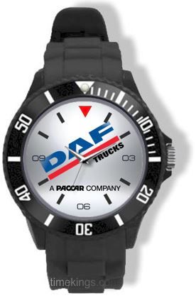 DAF Trucks Logo Black Silicone Watch