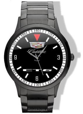 Cadillac CT6 Logo Black Steel Watch