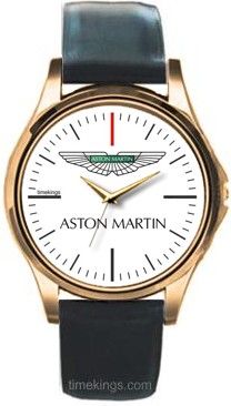 Aston Martin Logos Gold/Leather Watch