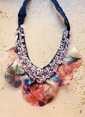 Collana &quot;ORGANZA QUARZO&quot;