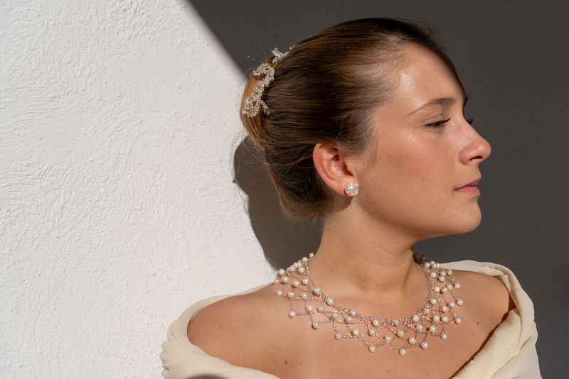 Arabesque con perle di fiume