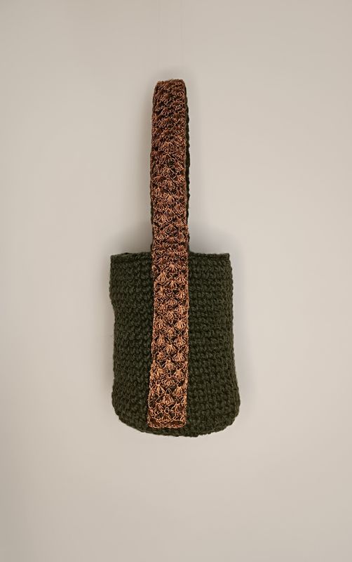 Secchiello &quot;Nucleo&quot; - Verde militare e Rame