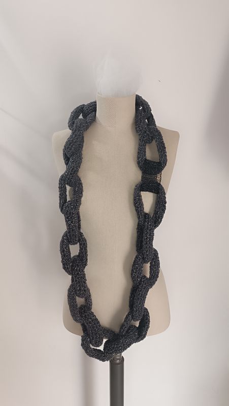 La Sciarpa Gioiello_Grigio melange