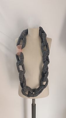 La Sciarpa Gioiello_Grigio melange