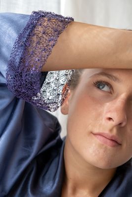 GG Giacca Gioiello colore Blu con elemento Bracciale