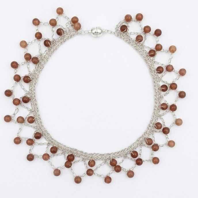 Collana Arabesque Rosa Fragola