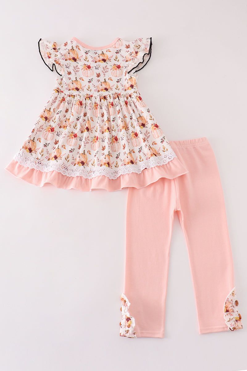 Coral Pumpkin Two Piece Set