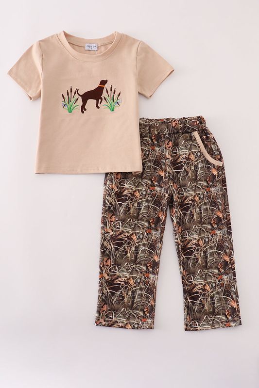 Camouflage Hound Toddler Boy&#39;s Two-Piece Set