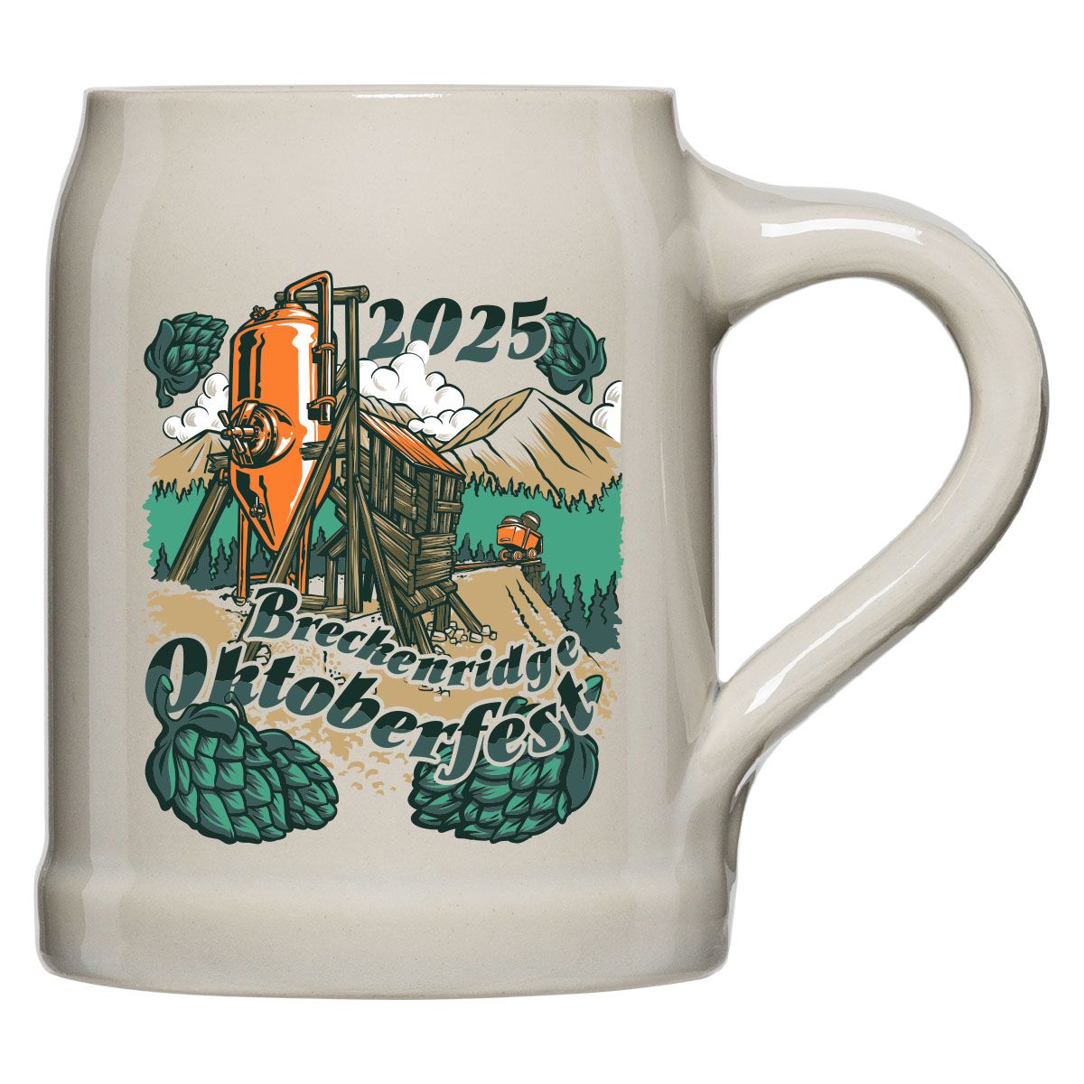 Pre Purchased 2025 Oktoberfest 18 Oz.  Ceramic Stein + (1) free (beer or wine credit)