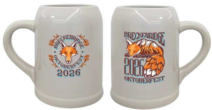 Pre Purchased 2026 Oktoberfest 18 Oz.  Ceramic Stein + 2 free (beer or wine credits)