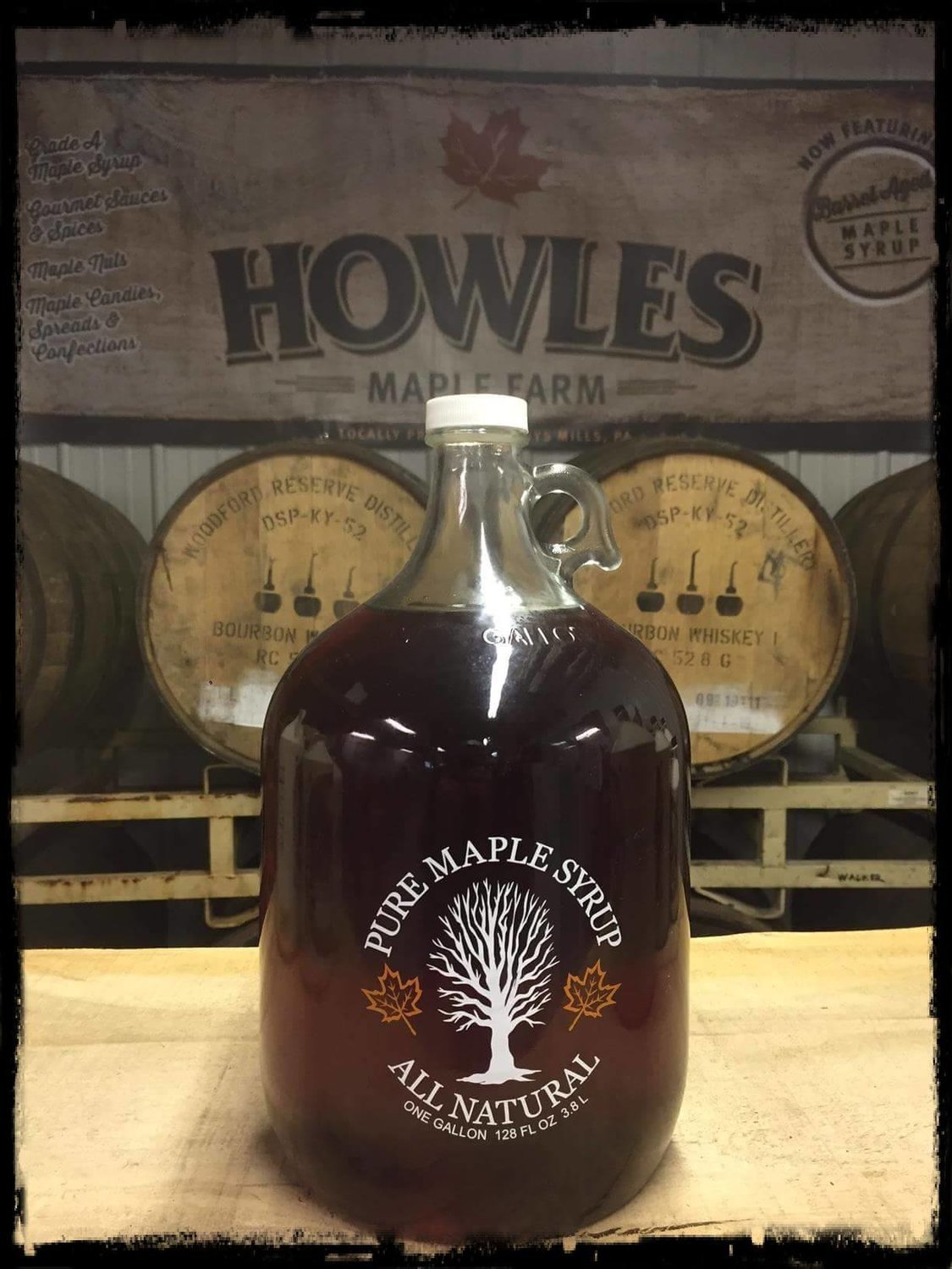 Glass Gallon Maple Syrup