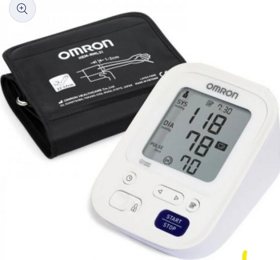 Omron M3 Blood Pressure (BP) Monitor Original- With Large Cuff &amp; 1 Year Warranty