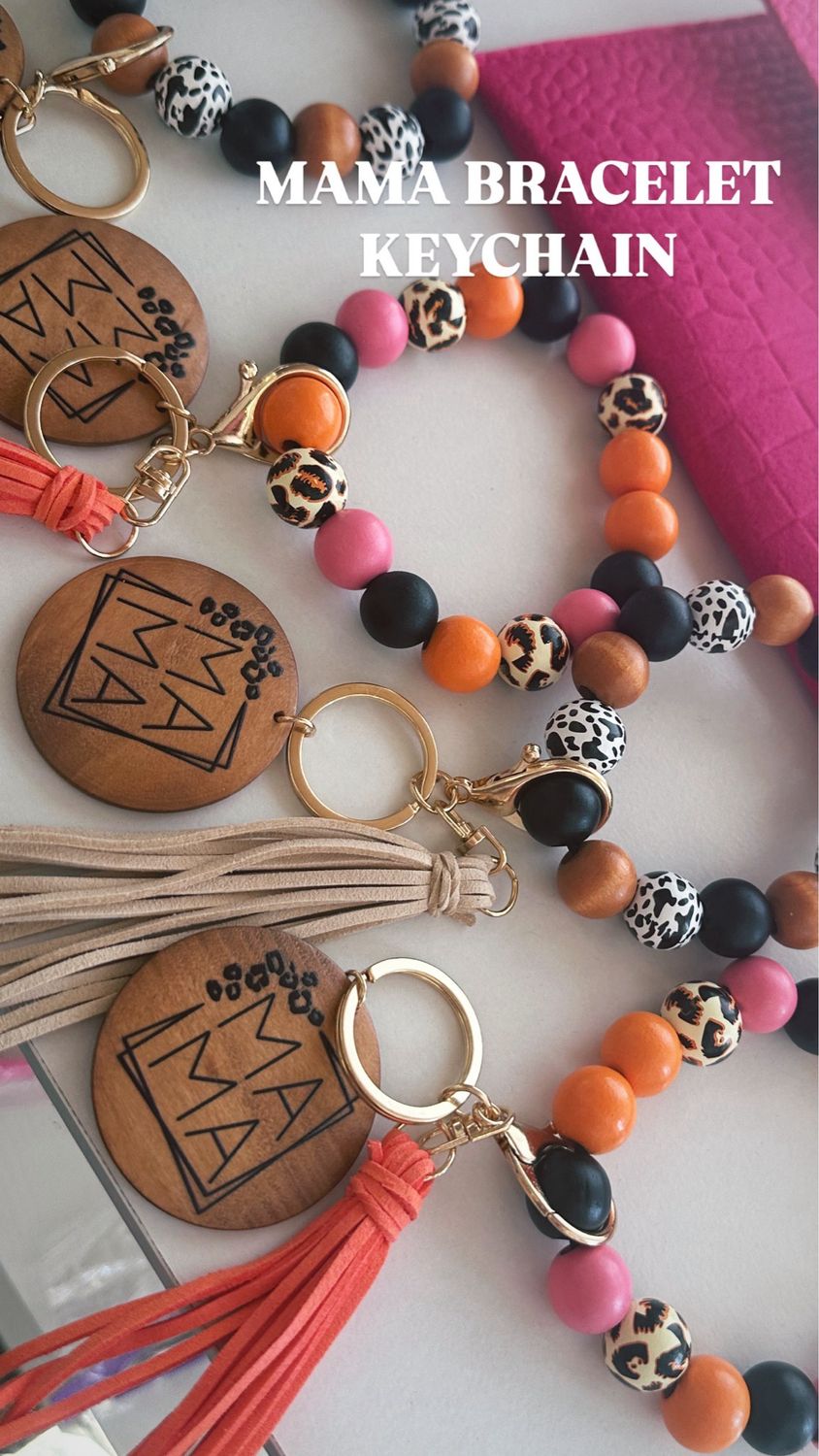 Mama Bracelet Keychain