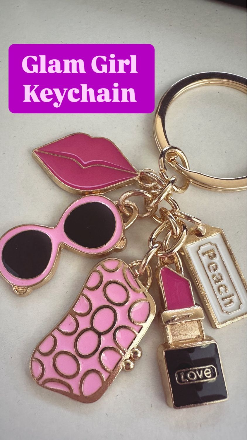Glam Girl Keychain
