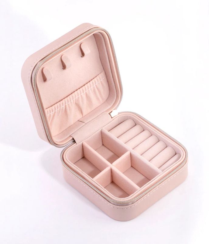 Pink Travel Jewelry Box