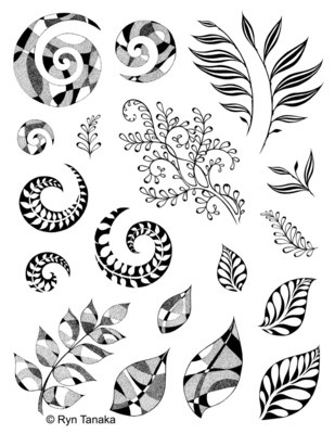 Spirals and Leaves - Unmounted stamps