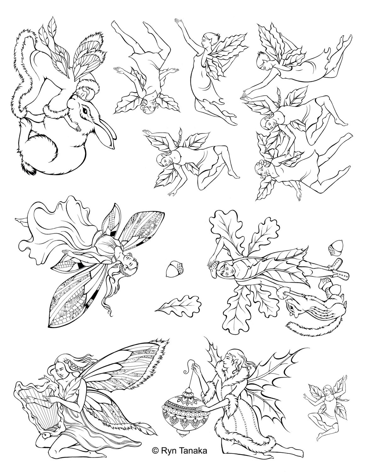 Faeries - Unmounted stamps