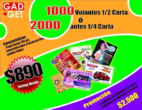 Volantes publicitarios Media Carta