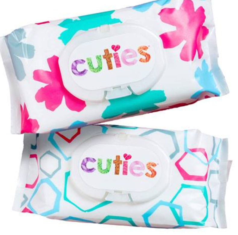 Cuties Baby Wipes 72 pack  12 pk/ case