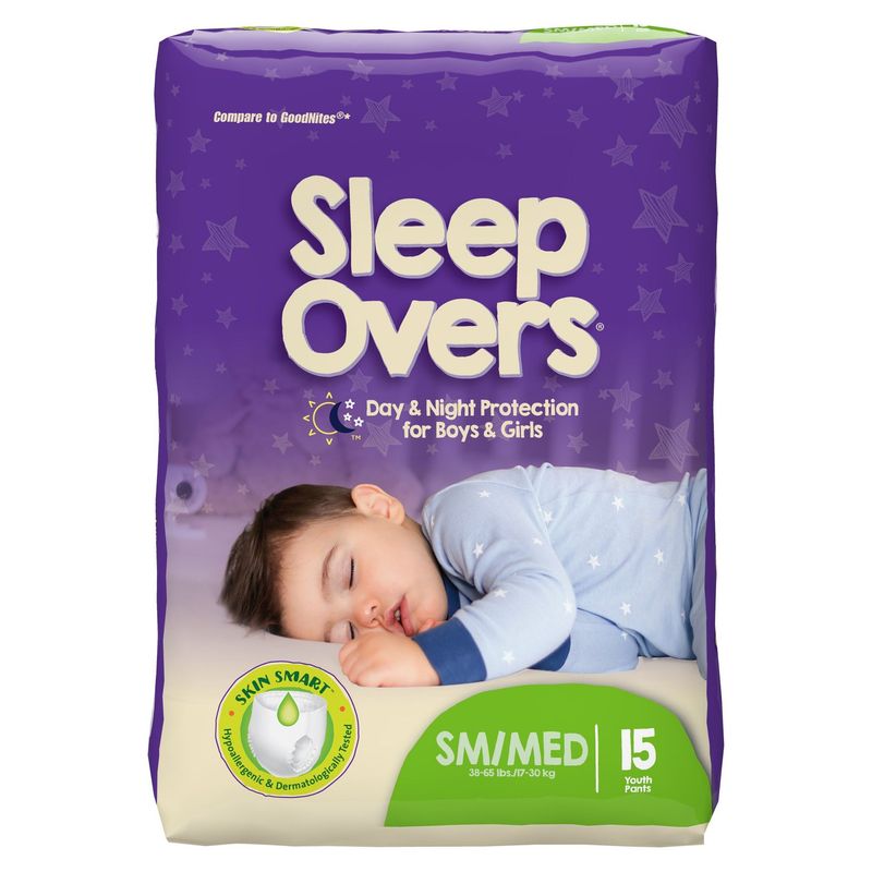 Cuties Youth Absorbent underwear, Unisex, Small/Medium  15 Count (38to 64 lbs)  ( 4 bags of 15 ct /  Case)