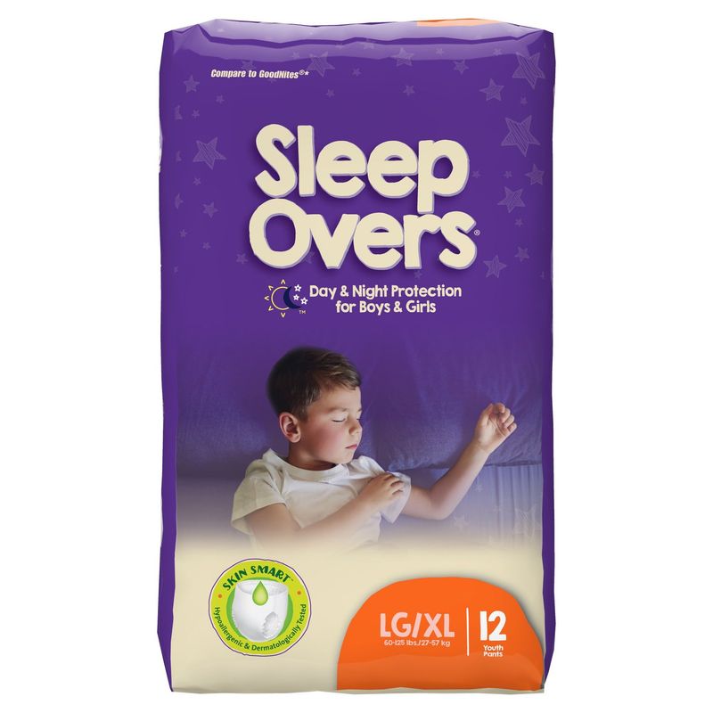 Cuties Youth Absorbent underwear, Unisex, Large/XL  12 Count (60 to 125 lbs)  ( 4 bags of 12 ct /  Case)