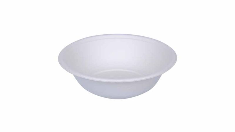 Bagasse Bowl, 6 oz. , White finish, 1000 Bowls / case