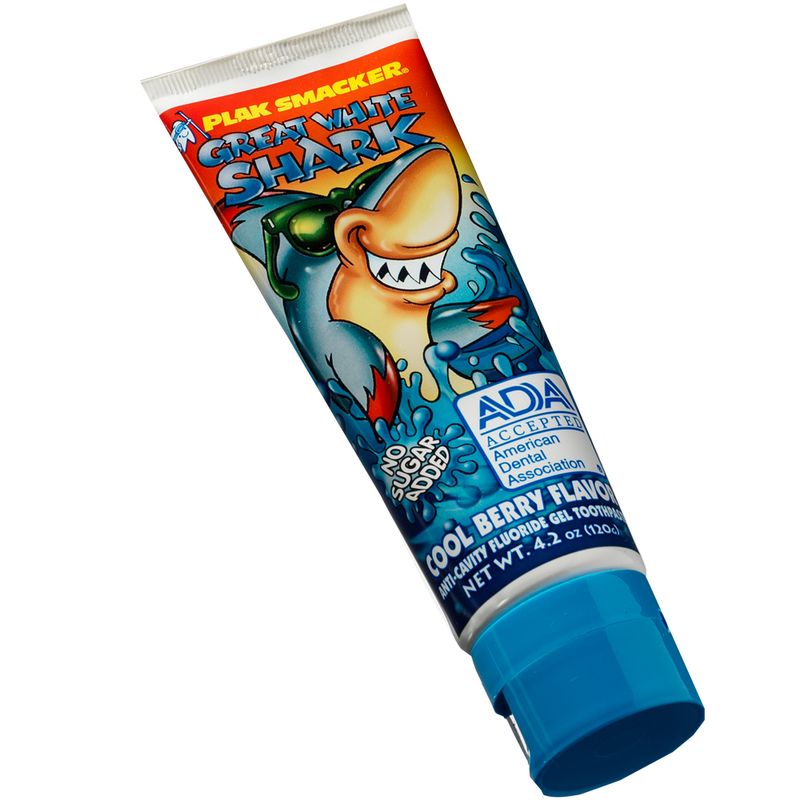 Great White Shark® Fluoride Gel 4.2 oz. Toothpaste (12 ct)