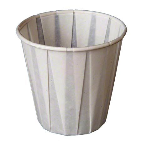 Genpak Pleated water cups 3.5 oz 2500/Case