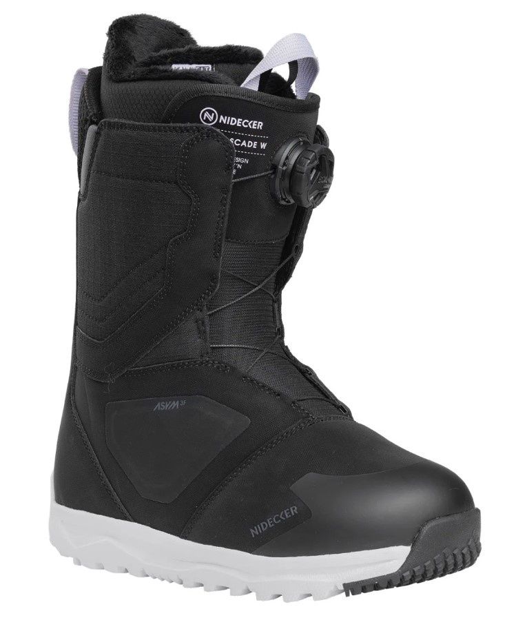 Nidecker Women&#39;s Cascade BOA Boot, COLOR: BLACK, SIZE: 7