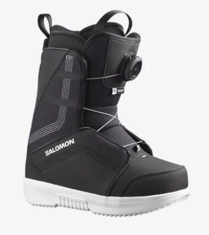 Salomon Youth Project BOA Boot, COLOR: BLK/BLK/WHT, SIZE: 22