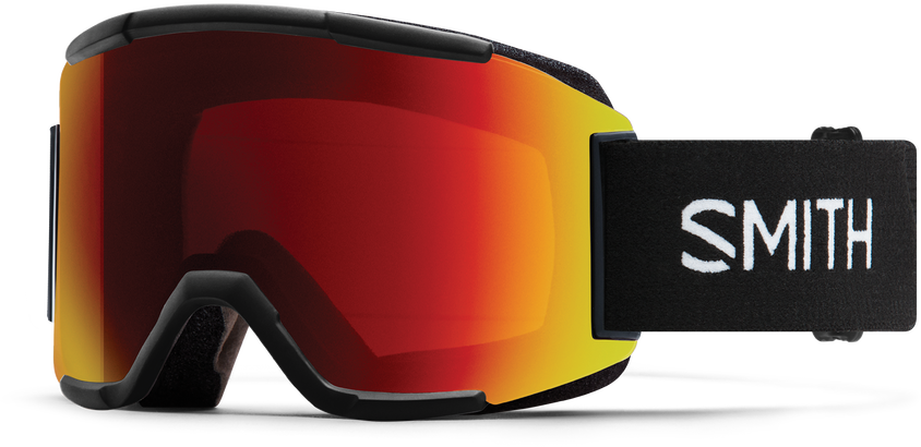 Smith Squad Goggle, COLOR: BLACK, Lens: POP SUN RED/YLW