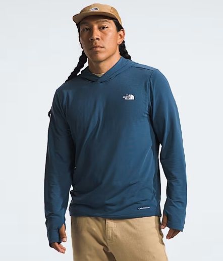 Men&#39;s Adventure Sun Hoodie, COLOR: SHADY BLUE, SIZE: M