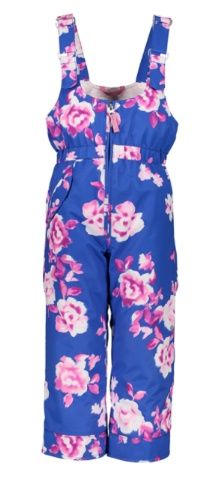 Girl&#39;s Snoverall Bib, COLOR: BLUEBIRD DAY, SIZE: 3