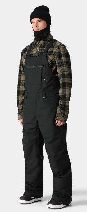 Men&#39;s Hot Lap Bib, COLOR: BLACK, SIZE: XXL