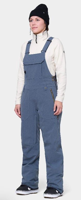 Women&#39;s Black Magic Insulated Bib, COLOR: INDIGO DENIM, SIZE: M