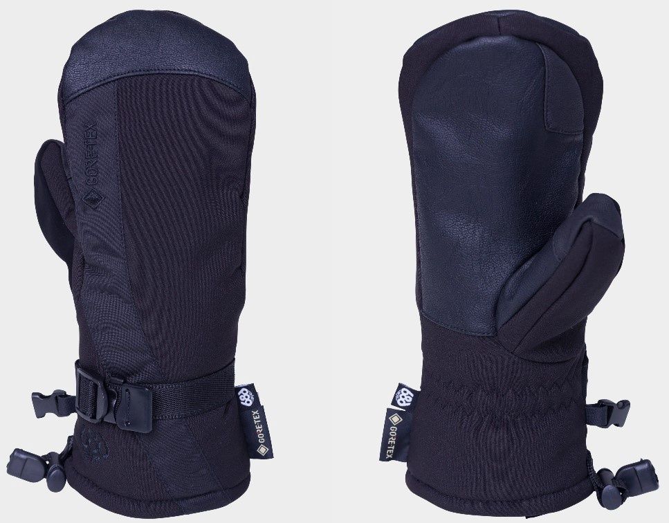 686 Women&#39;s GTX Linear Mitt, COLOR: BLACK, SIZE: XS