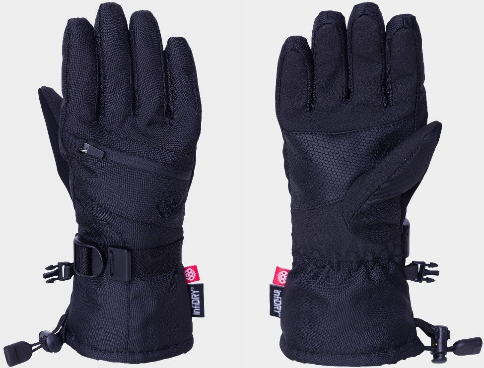 686 Youth Heat Insulated Glove, COLOR: BLACK, SIZE: M