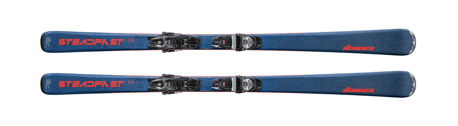 Nordica Steadfast 75CA Ski, Binding: SYSTEM TP2 COMPACT 10FDT, COLOR: Blu/Red, SIZE: 150