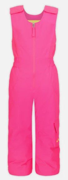 Girl&#39;s Hailey Bib, COLOR: PINK GLO, SIZE: 3