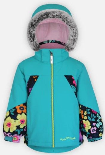 Girl&#39;s Lea Jacket, COLOR: AQUA, SIZE: 3