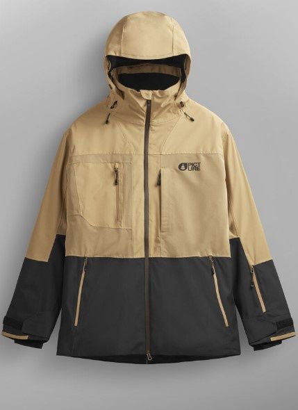Men&#39;s Track Jacket, COLOR: TANNIN/BLACK, SIZE: XXL